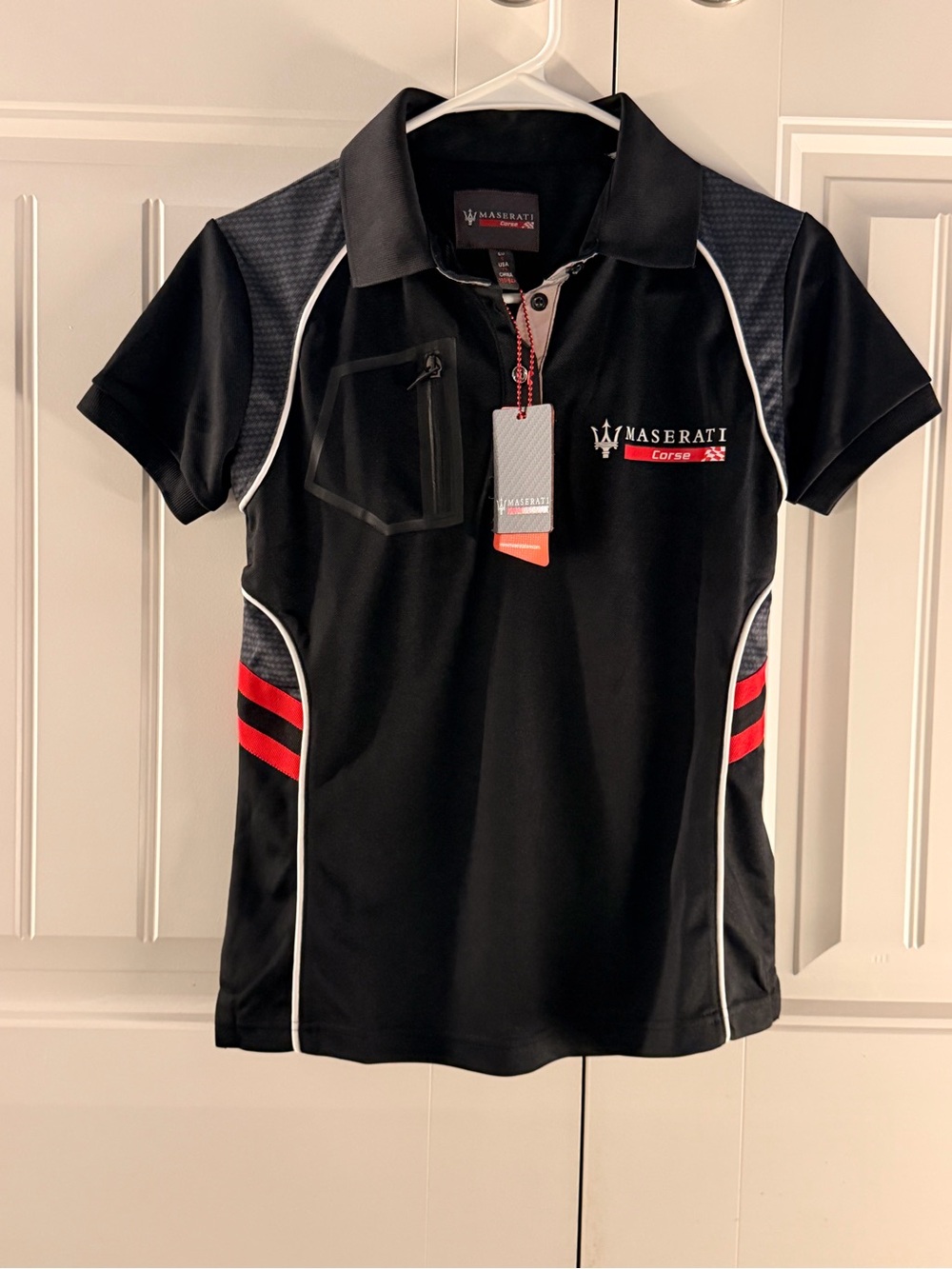 Corse Women's Black Polo Top